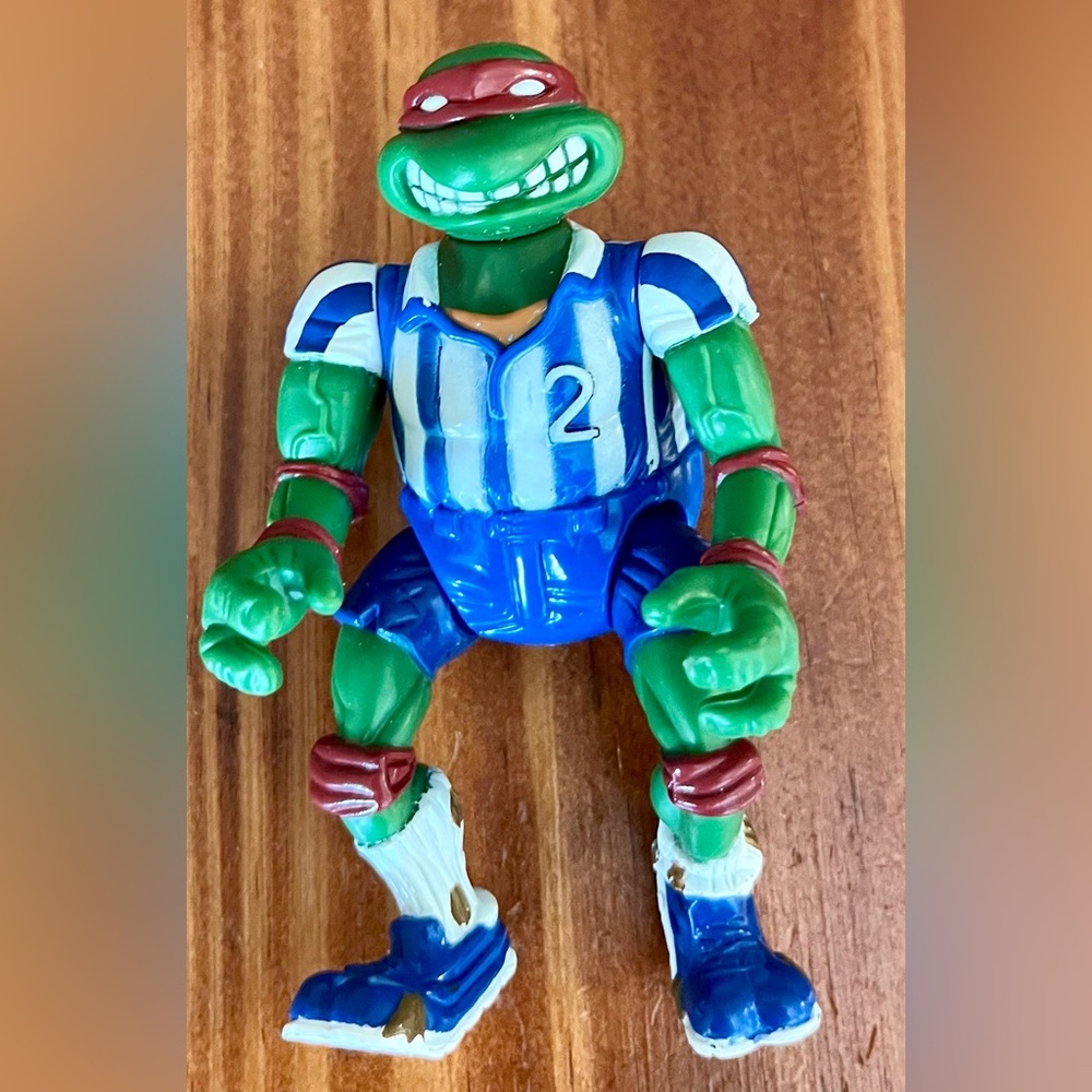 Vintage 1991 TMNT Shell Kickin’ Raph Raphael Action Figure Playmates Loose